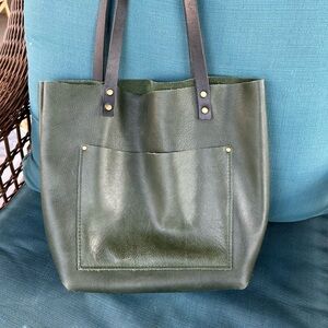 Portland leather small tote